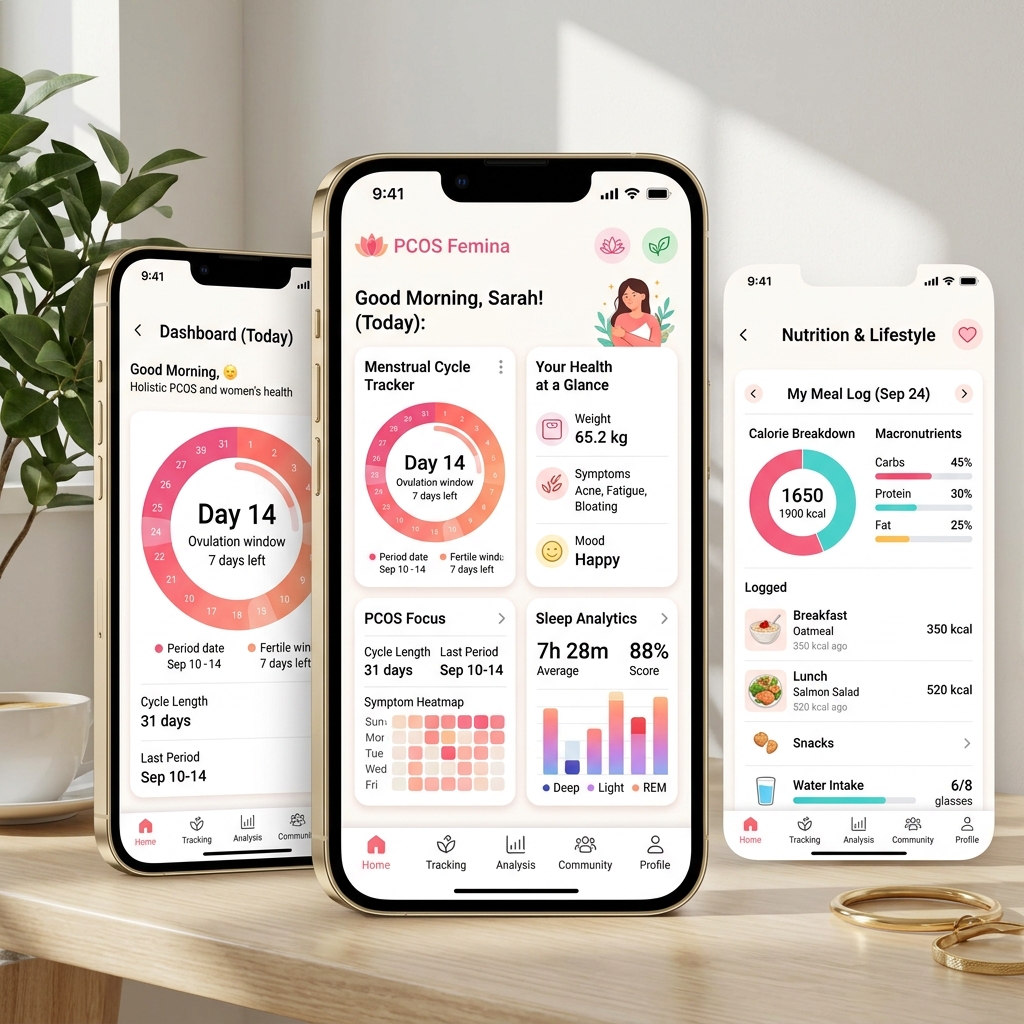 PCOS Femina mobile health app